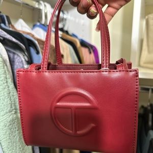 Telfar Small Shopping Bag in Oxblood